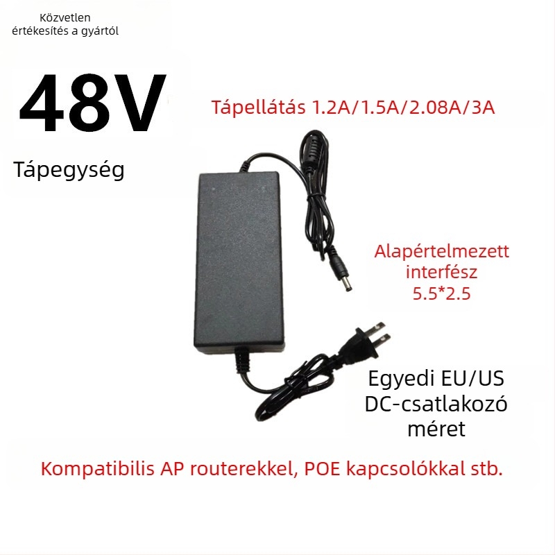 DC48V 2A kapcsolóüzemű tápegység adapter