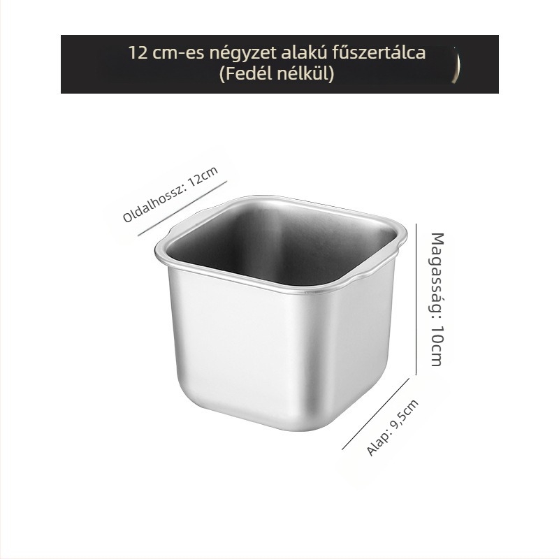 Rozsdamentes acél fűszertartó – vastagított kivitel kereskedelmi konyhákhoz, szilárd fűszerekhez, nyomtatott logóval és testreszabási lehetőséggel