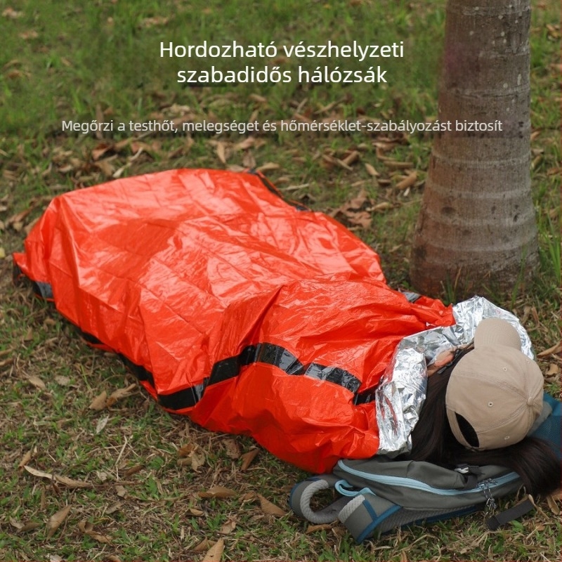 Kempingezéshez készült levelező-stílusú hálózsák – téli kültéri használat, hordozható kialakítás, vészmelegítés; márka Xing changsheng; raktáron/egyedi megrendelés