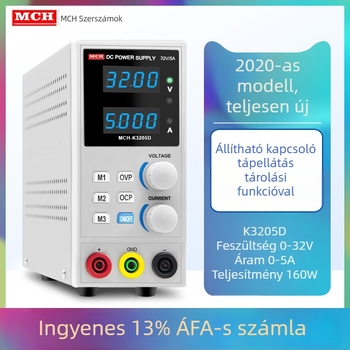 MCH márkájú AC/DC kapcsolóüzemű tápegység, bemenet 32V, kimenet 180W