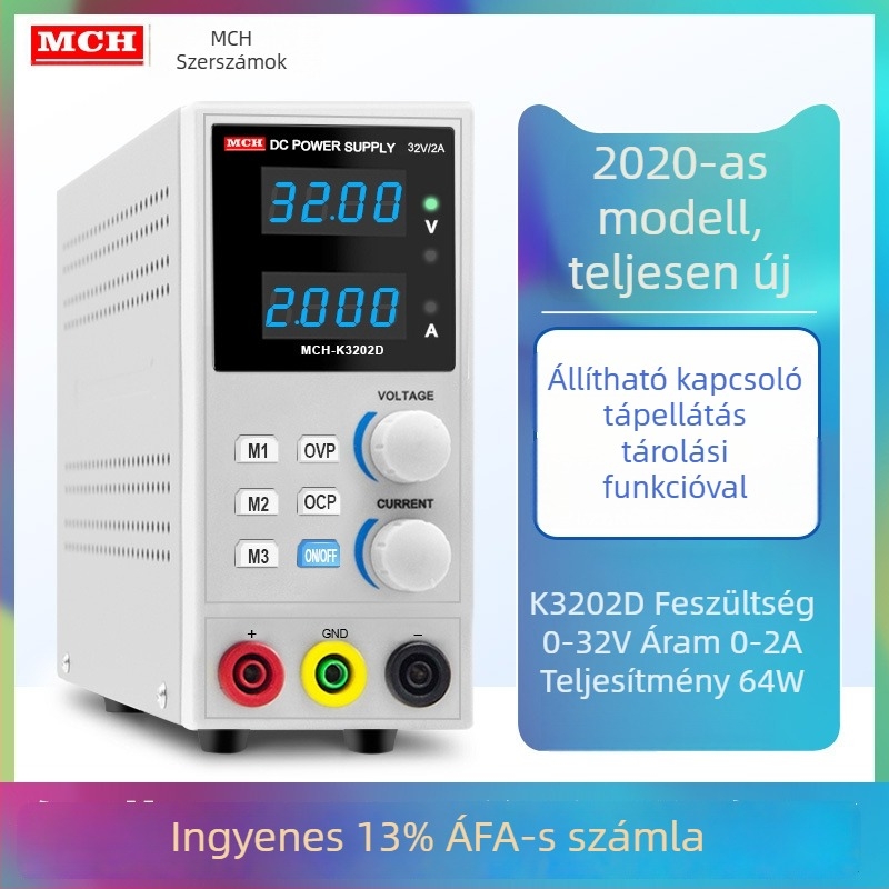 MCH márkájú AC/DC kapcsolóüzemű tápegység, bemenet 32V, kimenet 180W