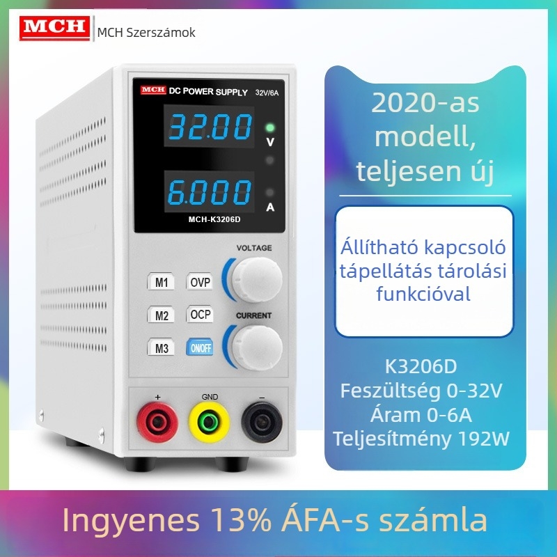 MCH márkájú AC/DC kapcsolóüzemű tápegység, bemenet 32V, kimenet 180W
