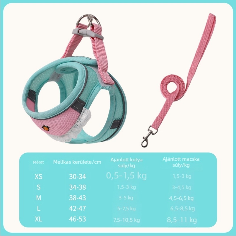 Kutyahám nyálkendővel, állítható mellény kis- és közepes méretű kutyáknak