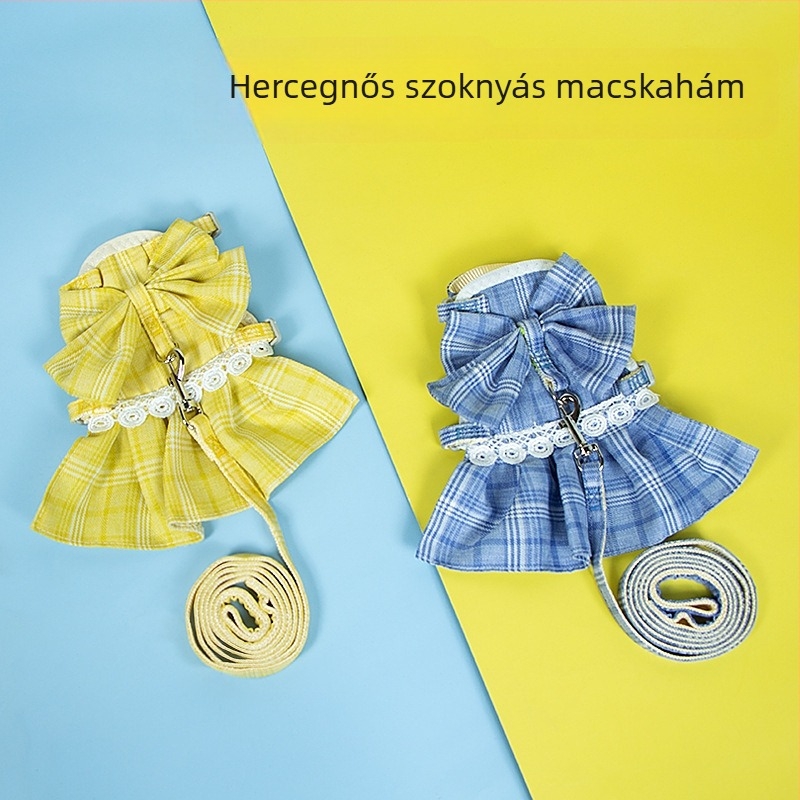 Macska póráz mellkasi hám sétához, csúszásmentes kötél dizájn