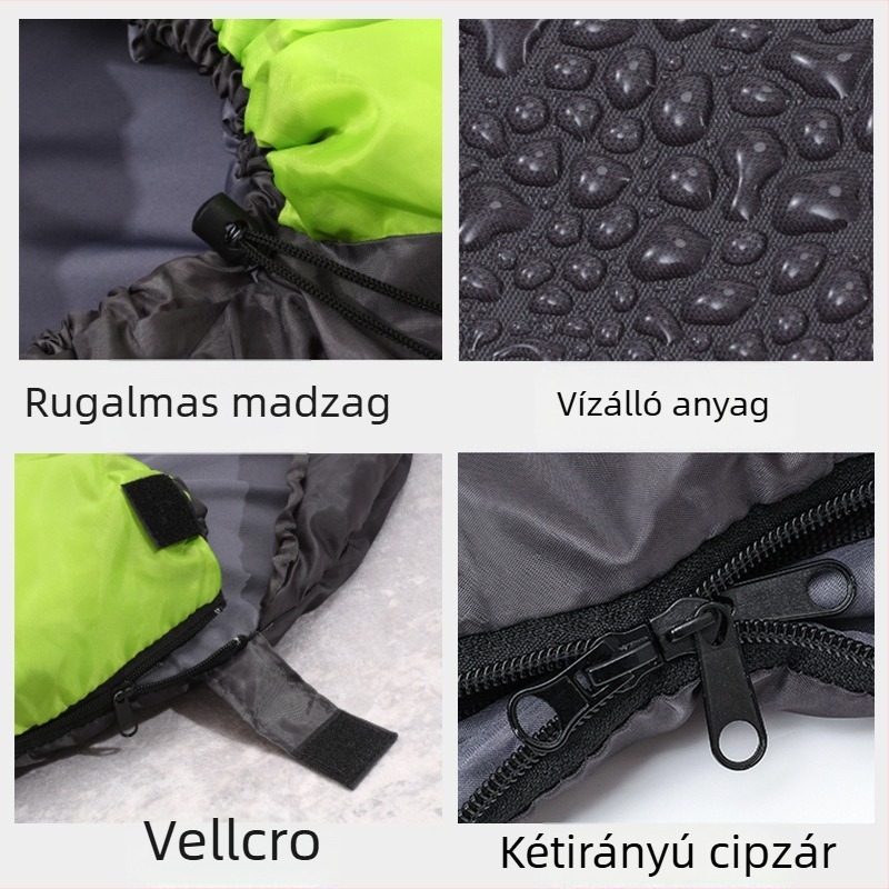 Arctic Wolf márkájú kültéri hálózsák felnőtteknek, hollow cotton töltet, poliészter bélés, borítéktípusú kivitel, súly 2.0