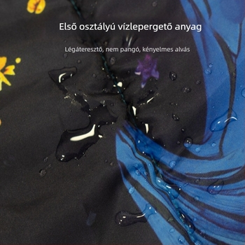 Gyerekeknek szóló kempinges alvózsák üreges pamut töltettel, Arctic fleece bélés, boríték-stílusú dizájn