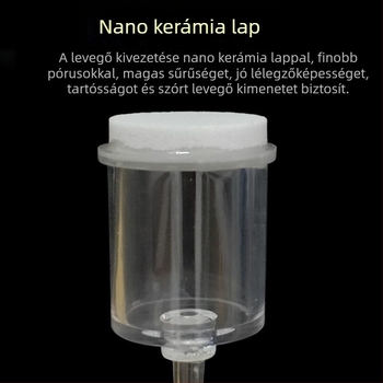Akváriumi oxigénpumpa, Nano oxigénlemez, Csendes működés, Levegő diffúzor