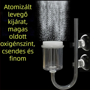 Akváriumi oxigénpumpa, Nano oxigénlemez, Csendes működés, Levegő diffúzor