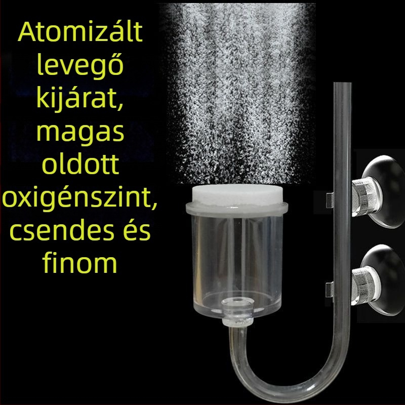 Akváriumi oxigénpumpa, Nano oxigénlemez, Csendes működés, Levegő diffúzor