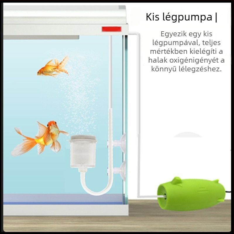 Akváriumi oxigénpumpa, Nano oxigénlemez, Csendes működés, Levegő diffúzor