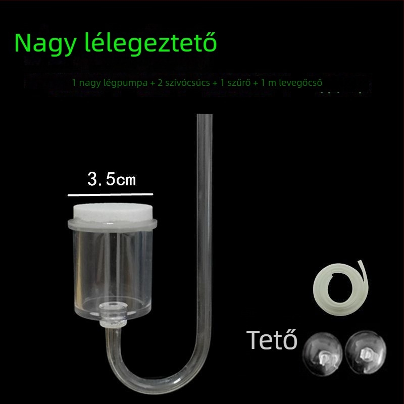 Akváriumi oxigénpumpa, Nano oxigénlemez, Csendes működés, Levegő diffúzor