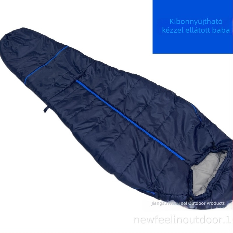 Múmia-stílusú hálózsák, 1,25 kg, 100% poliészter töltet, bélés: Chunya Textile