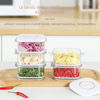 Műanyag fűszertároló doboz, egyszerű stílusú; hordozható, megőrzi a fűszerek frissességét, zárható, leeresztő nyílással; Ningbo eredet.