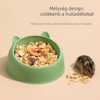 Hamster etető tál, nagy anti-splash kialakítású, különleges etetőedény | Anyag: PP • Márka: Flower season • Kategória: kisállat étkezőedények