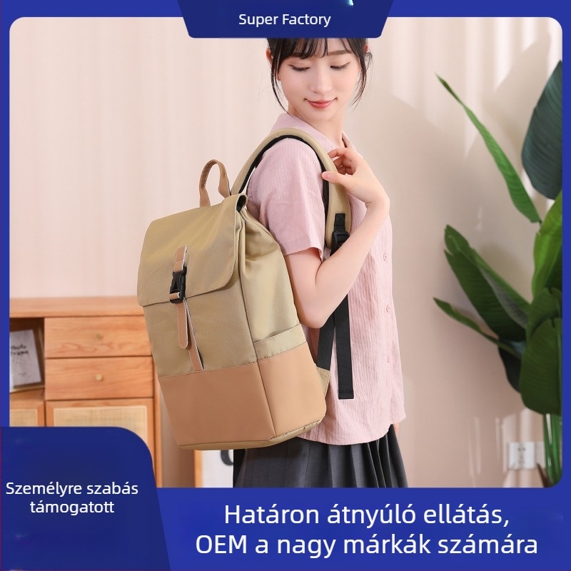 Uniszex nylon hátizsák, vízálló, 20–35 L kapacitás, kompatibilis 16 hüvelykes laptophoz