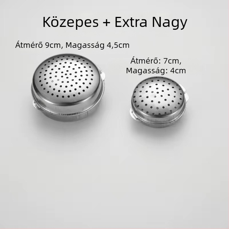 304 rozsdamentes acél fűszertartó doboz fűszergolyókkal és befőttesüveggel