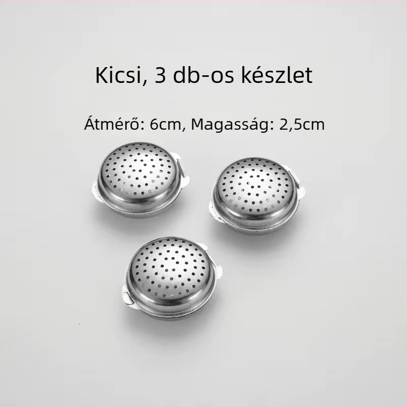 304 rozsdamentes acél fűszertartó doboz fűszergolyókkal és befőttesüveggel