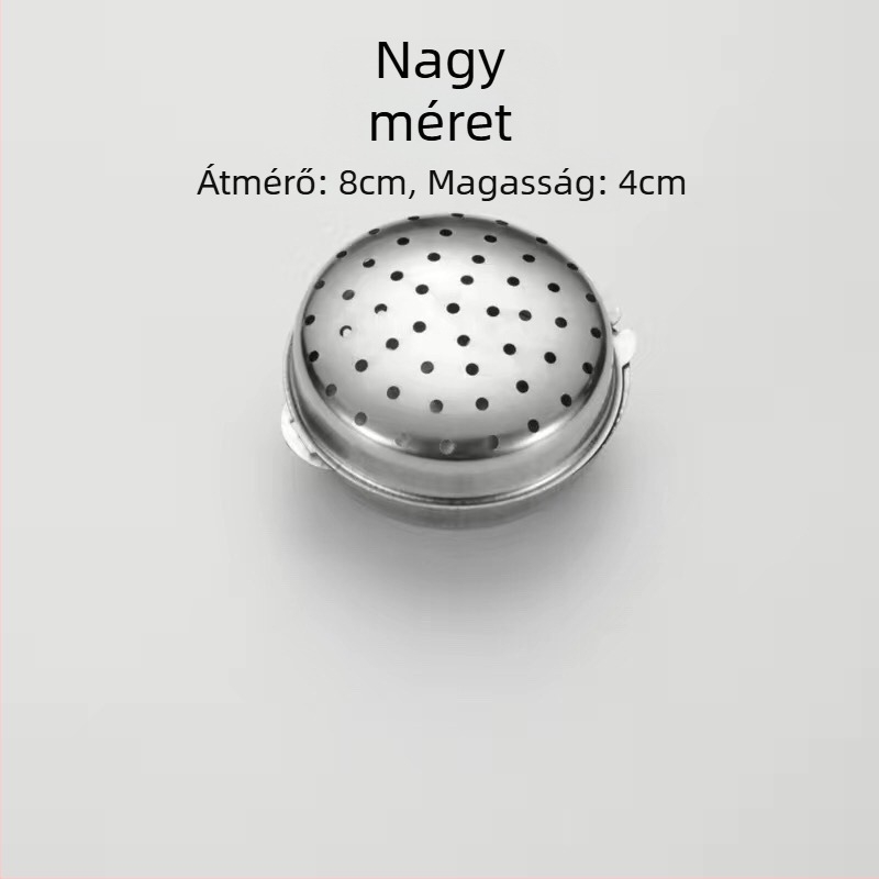 304 rozsdamentes acél fűszertartó doboz fűszergolyókkal és befőttesüveggel