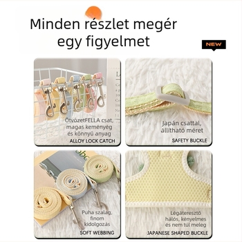 Macska sétáló hám kötél húzó, textil anyag, márka Xingning, csomagolás 200 darab