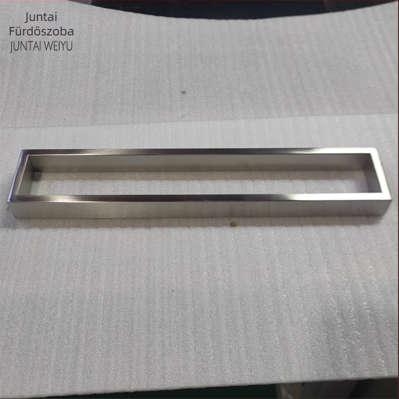 Rozsdamentes acél törölközőtartó készlet, zománcfesték bevonattal, márka Juntai, modern minimalist stílus, teherbírás 15 kg.