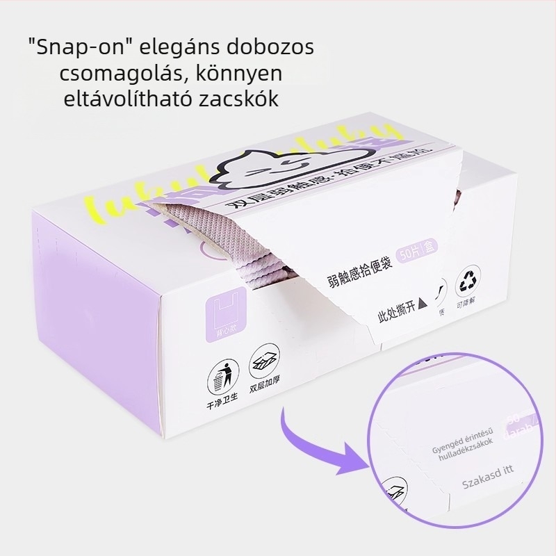 Vastagított kutyaürülék-zacskók és háziállatok ürüléktartó zacskók gyűjtőeszközzel kutyáknak és macskáknak
