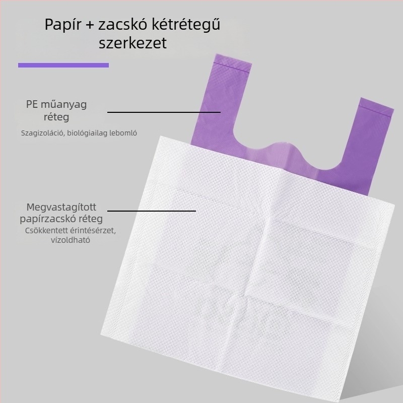 Vastagított kutyaürülék-zacskók és háziállatok ürüléktartó zacskók gyűjtőeszközzel kutyáknak és macskáknak