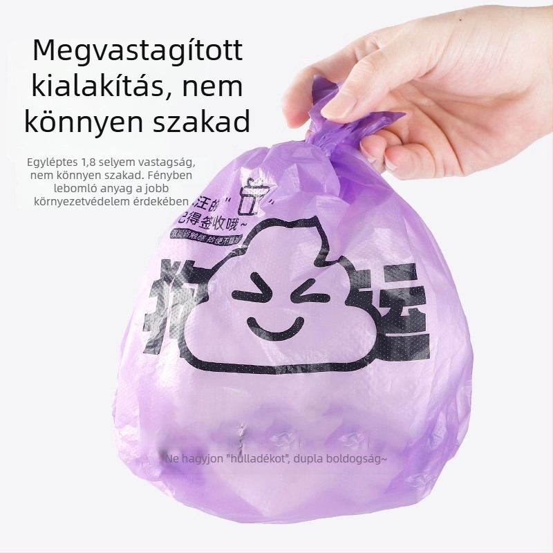Vastagított kutyaürülék-zacskók és háziállatok ürüléktartó zacskók gyűjtőeszközzel kutyáknak és macskáknak