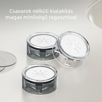 Fúrás nélküli törölközőtartó, műanyag fürdőszobai falra szerelhető polc, 3 kg teherbírás, 1 szint, tároló rendszer