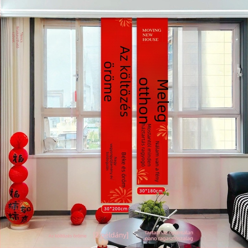 Új otthon dekorációs készlet – textil bannerek, ünnepi stílusú dekoráció