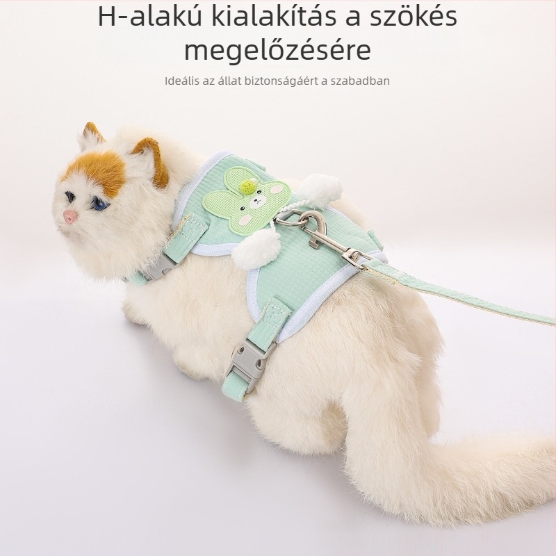 Nylon mellkasi hám kutyáknak – kis- és közepes méretűeknek, állítható, 200 darabos dobozban