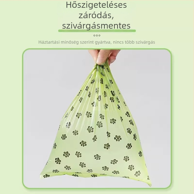 Biodegradálható sűrített kutyaürülék zacskók PE anyagból, sétáltatáshoz