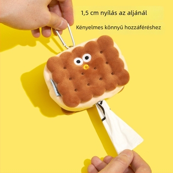 Kutyapiszok zacskó adagoló – hordozható műanyag tartó, PurLab puff lab, 50 darab zacskó