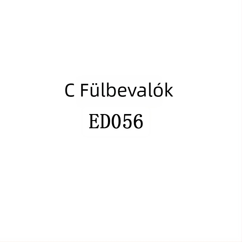 Fülbevalók betű/szám mintázattal, gyémánt anyag, OD.SI, elektroplakolás, réz fülcsapok
