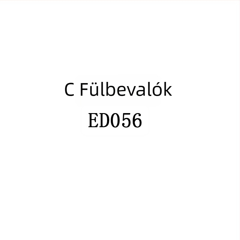 Fülbevalók betű/szám mintázattal, gyémánt anyag, OD.SI, elektroplakolás, réz fülcsapok