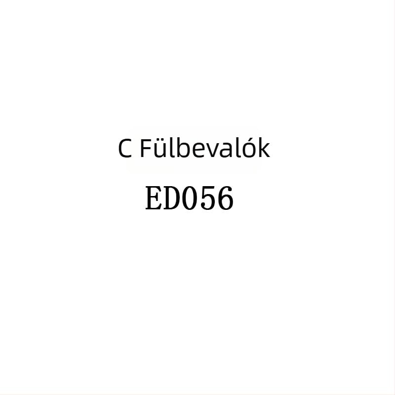 Fülbevalók betű/szám mintázattal, gyémánt anyag, OD.SI, elektroplakolás, réz fülcsapok
