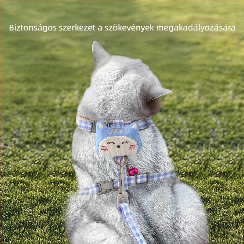 Állítható macskahám és macskapóráz, kisméretű kutyapóráz, háziállat-kiegészítők