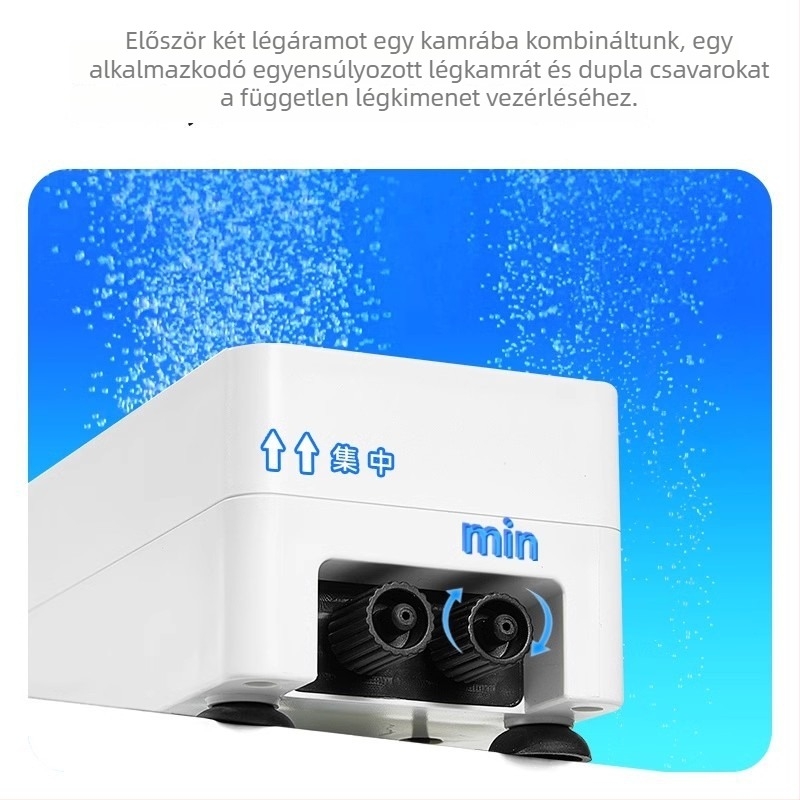 Yee akváriumi oxigénpumpa, csendes, otthoni használatra (Márka: Yee; Zaj: csendes; Alkalmazás: otthoni használat; Akvárium)