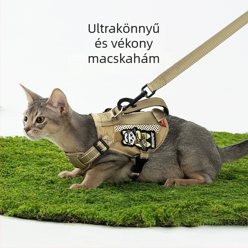 Könnyű külső taktikai macskahám pórázzal