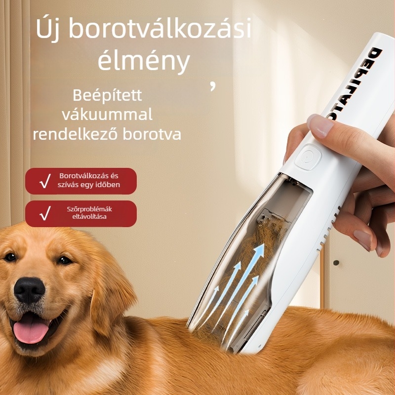 Cat gugu Magas teljesítményű elektromos kisállatolló macskáknak és kutyáknak, integrált szívóval — ABS ház, többfunkciós
