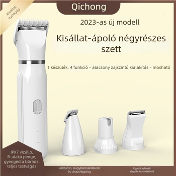 4-in-1 kisállatgondozó készlet: elektromos kutyavágó, mancs szőrtrimelő, elektromos körömcsiszoló macskáknak, ápolási készlet