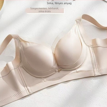 Push-up drót nélküli melltartó, turmalin masszázs kosarakkal, lélegző nylon anyag, levehető dupla vállpántok, hát négy sor kapocs