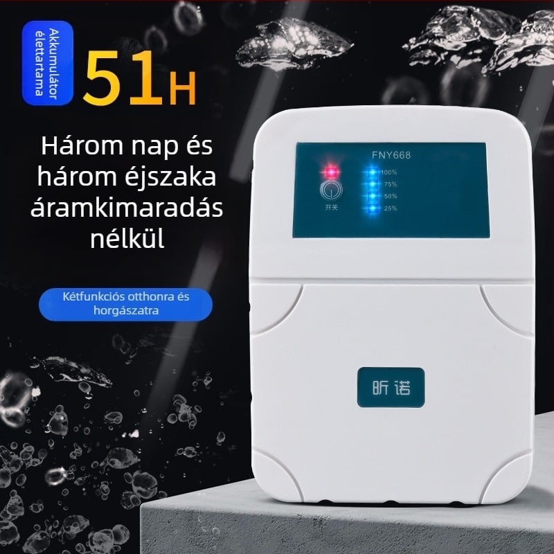 Oxigénpumpa FNY668, USB újratölthető, mechanikus működés, 4,2 V, 210