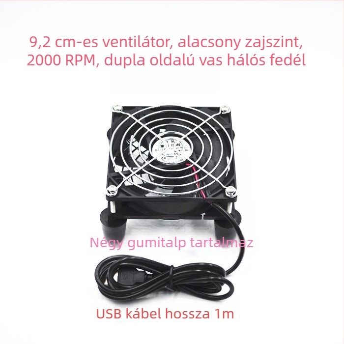 Hűtőventilátor routerekhez és set-top boxokhoz, modell 12025, 5V, 2300 RPM, olajcsapágy