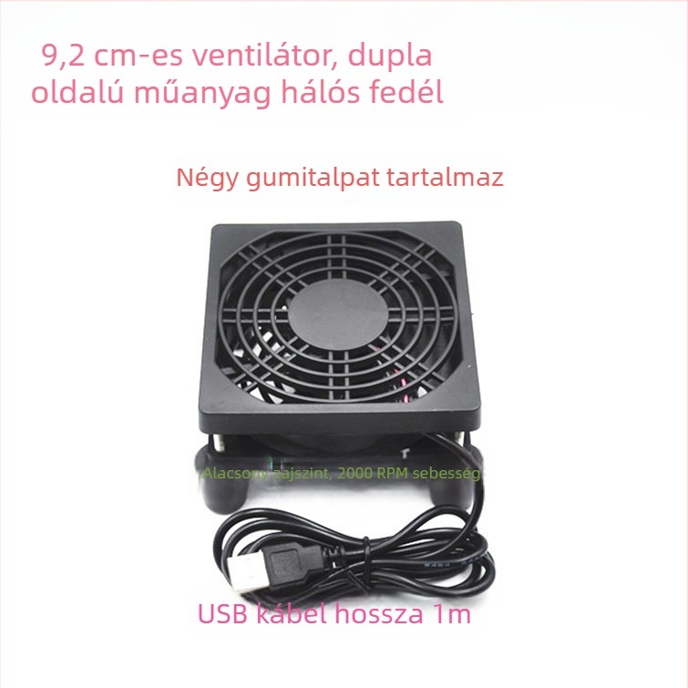 Hűtőventilátor routerekhez és set-top boxokhoz, modell 12025, 5V, 2300 RPM, olajcsapágy