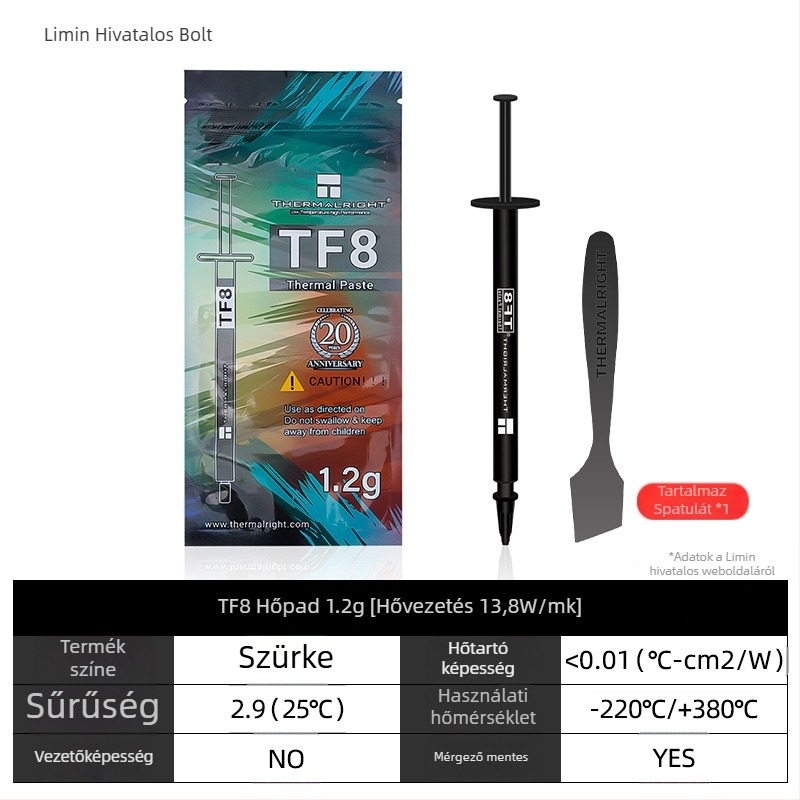 Thermalright TF8 2g hűtőszilikon paszta CPU-hoz