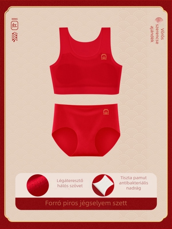 Lányoknak készült fehérnemű készlet: melltartó‑vest, nylonból, bélés Mulberry selyem (<30%), teljes kosár, fix kettős pántok, lélegző.