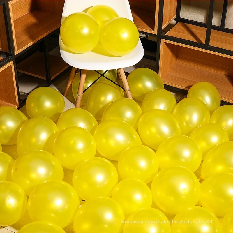 Latex díszítő lufi, kör alakú, nyomtatott logóval, 100 darabos csomag