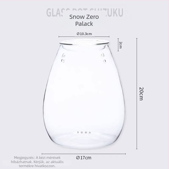 Mini irodai Shizuku üveg — asztali mini táj, magas boroszilikát üveg, fúvott üveg, testreszabható, Light Luxury stílus