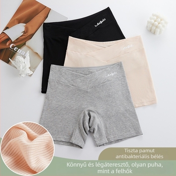 Terhes nadrág, alacsony derék, 100% pamut anyag, belső pamut bélés (50–70%), négy évszakos viselet, szövés >150 szál