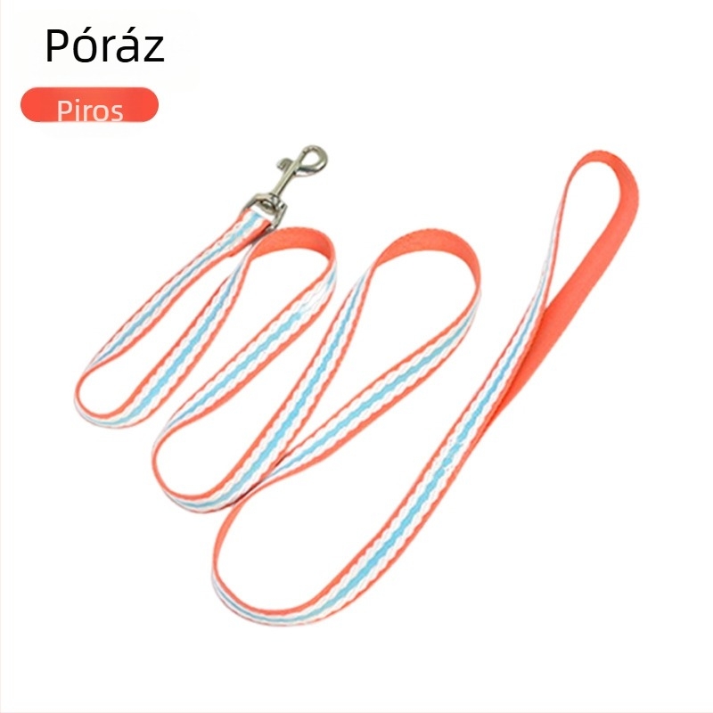 Macska póráz és állítható hám készlet, menekülés elleni védelem, aranyos dizájn, nylon